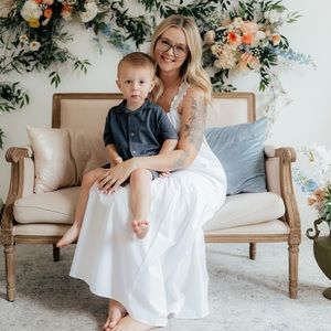 Maxi white Abercrombie dress